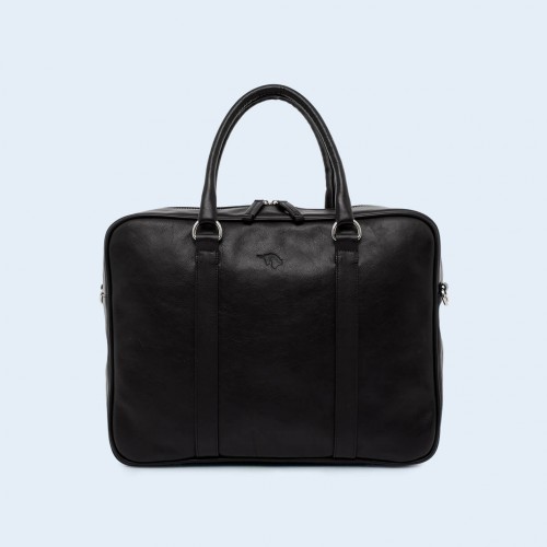 Leather business briefcase- Nonconformist Uno black