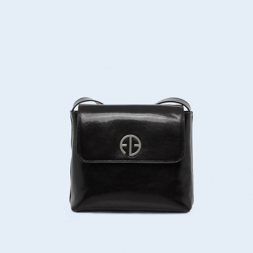 Leather women's handbag - ADAM BARON Home 02 black
