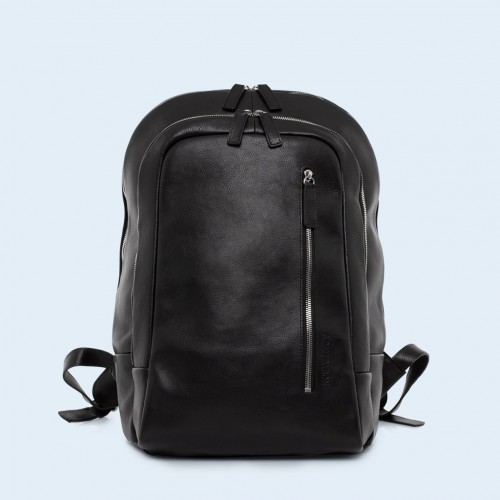 Leather backpack - Verity backpack black