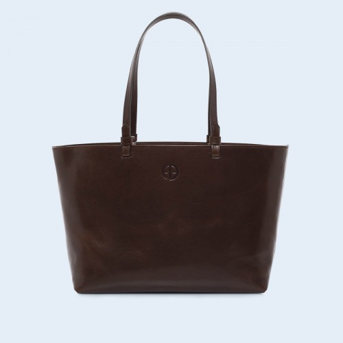Aware shopper bag chestnut brown