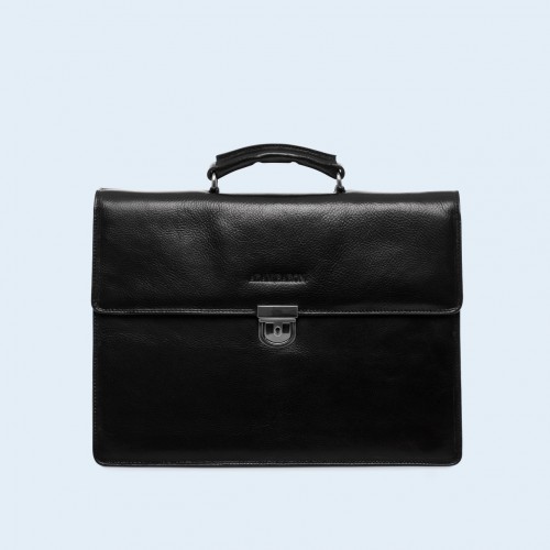Leather briefcase - Aware Executive briefcase black