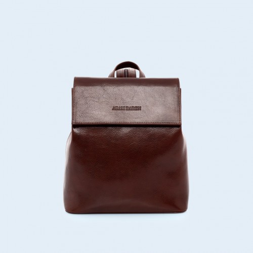 Leather backpack - Aware backpack chestnut brown