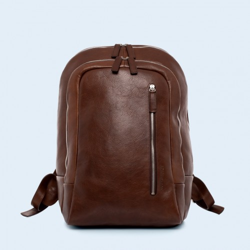 Leather backpack - Verity backpack brown