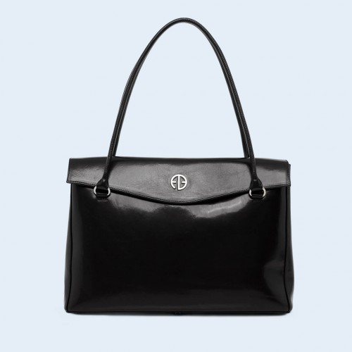 Leather  handbag - ADAM BARON Home 01 large black