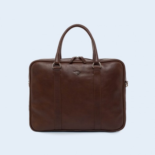 Leather business briefcase- Nonconformist Uno brown