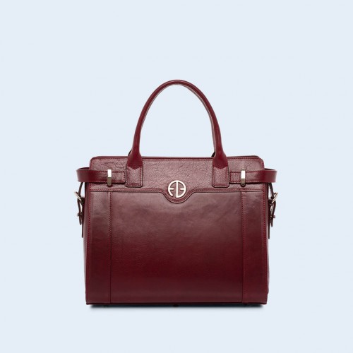 Women's shoulder and handbag - Verity Day medium burgundy