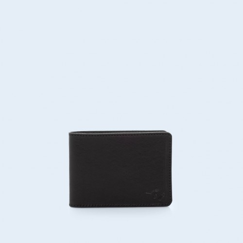 Skórzany portfel męski - SLOW Coin2 Wallet black